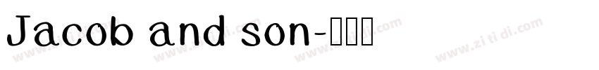 Jacob and son字体转换